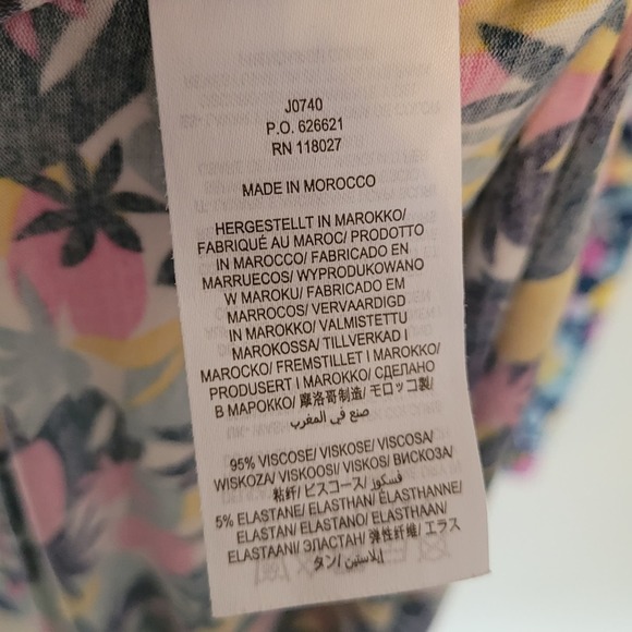 Boden US 6 Layla Abstract Palm Print Surplice Jersey Dress J0740 - Picture 6 of 6